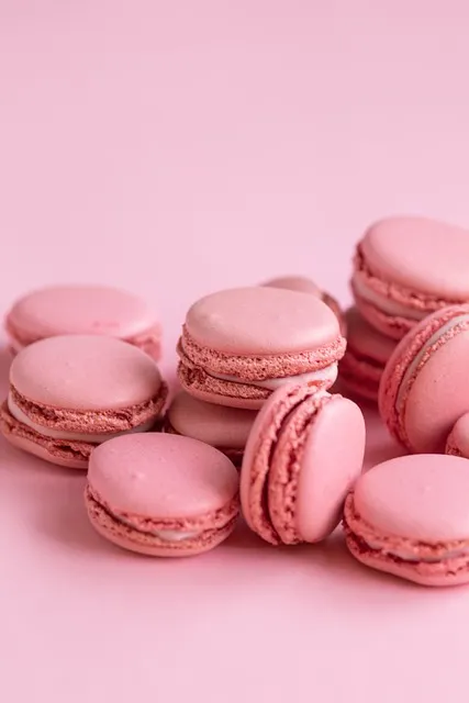 Macarrones sabor fresa